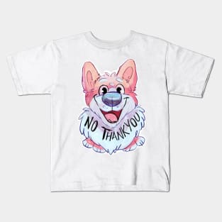 No Thank You- Corgi Kids T-Shirt